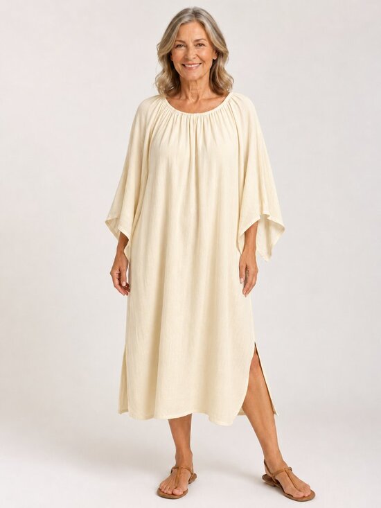 COS Dresses & Skirts - COS Cream Midi Caftan Dress